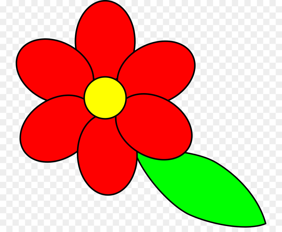 Petalo Foglia Rosso Clip art - fiore verde