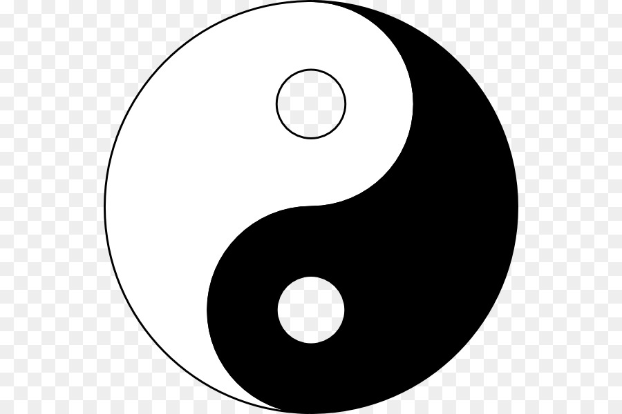 Yin e yang Simbolo del Taoismo Cinese filosofia Taijitu - Yin e Yang