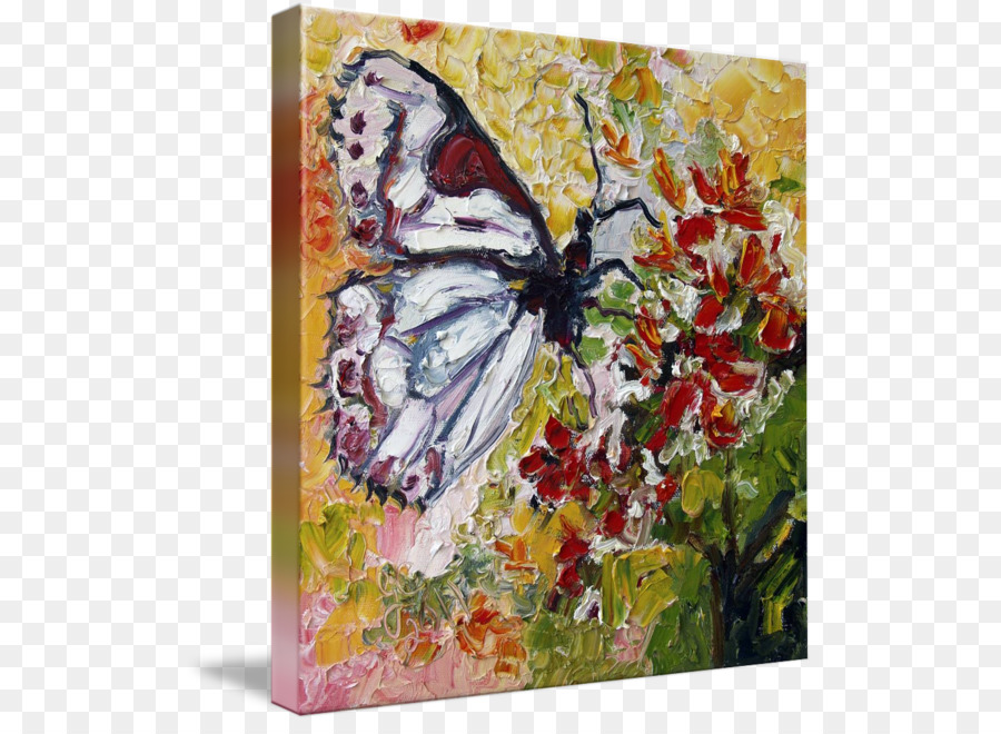 Sơn dầu Ấn tượng Nghệ thuật - màu nước bướm