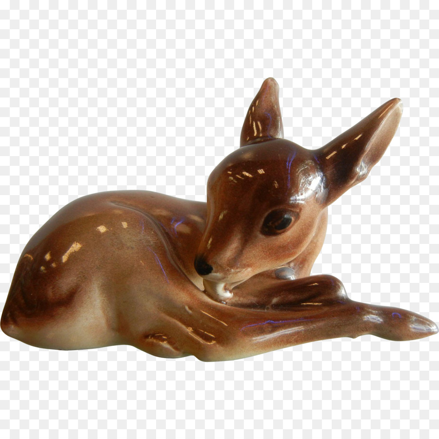 Reh Porzellan Figur Keramik Töpferei - Angel Baby