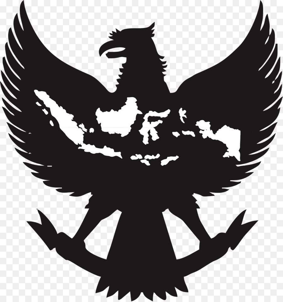 Emblema nazionale indonesiana Garuda Indonesia Simbolo - vettore