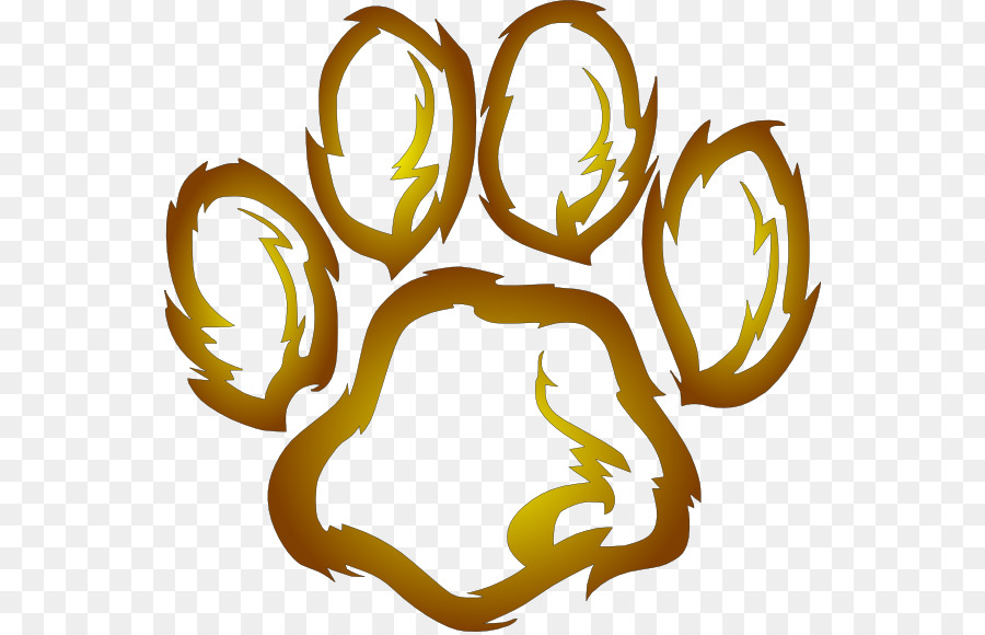 Wildcat Tiger Paw Clip art - Fußabdruck