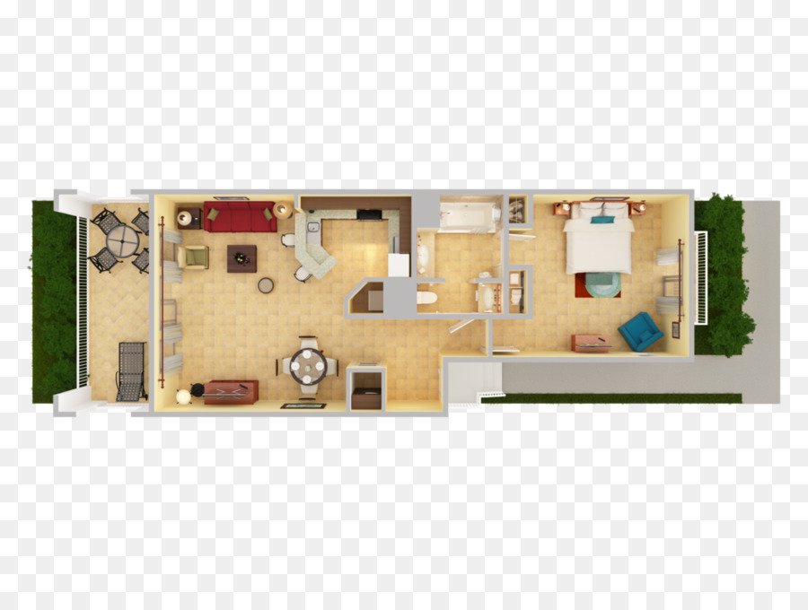 3D kế hoạch sàn Nhà lên kế hoạch - Phòng ngủ