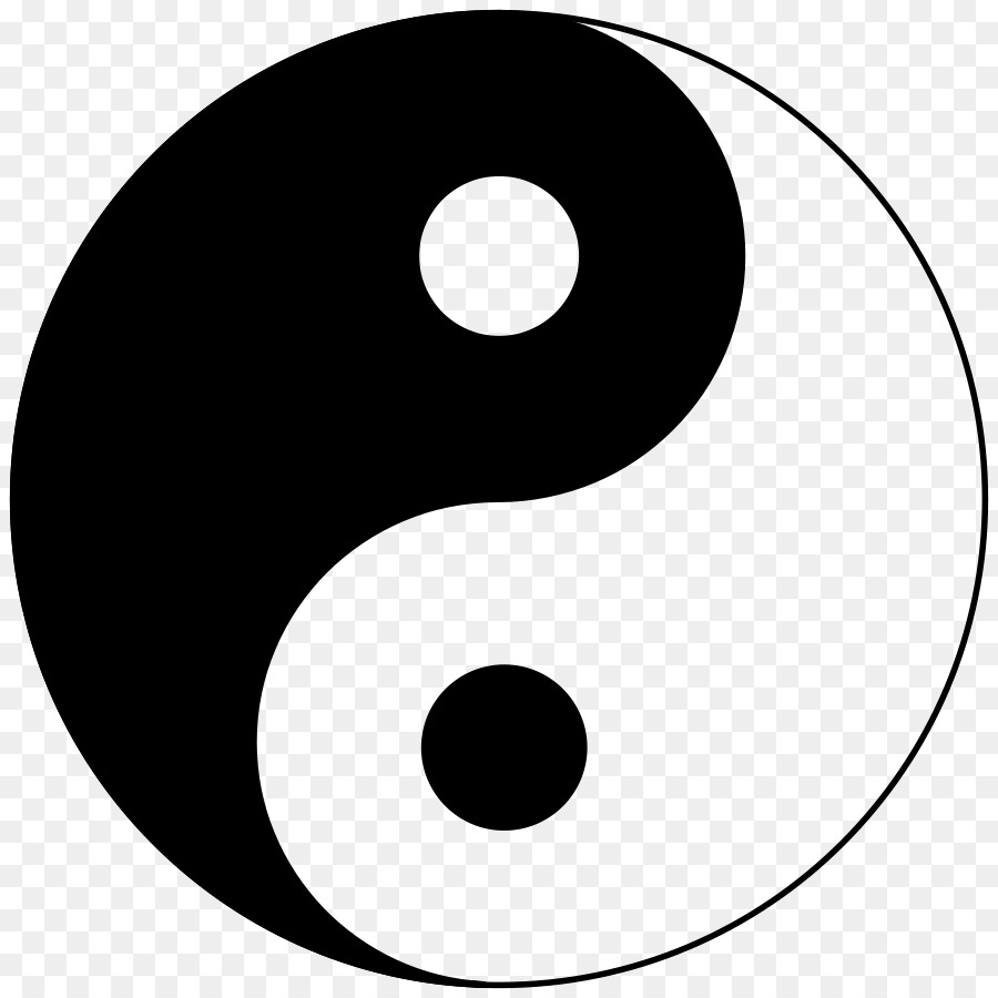 Yin und yang Taijitu Symbol Taoismus Clip art - Yin Yang