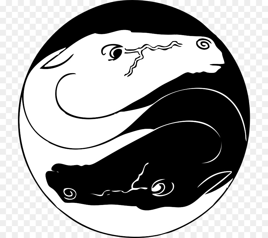 Yin e yang Simbolo di Clip art - Yin e Yang