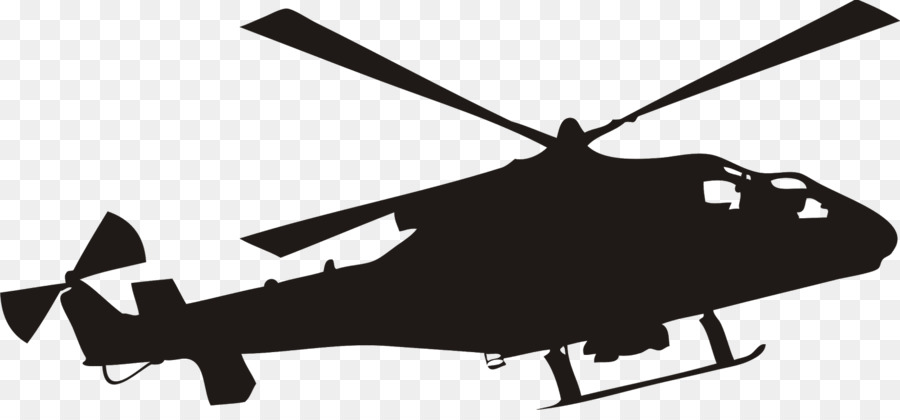Hubschrauber Aufkleber Wandtattoo Boeing AH-64 Apache - Vektor
