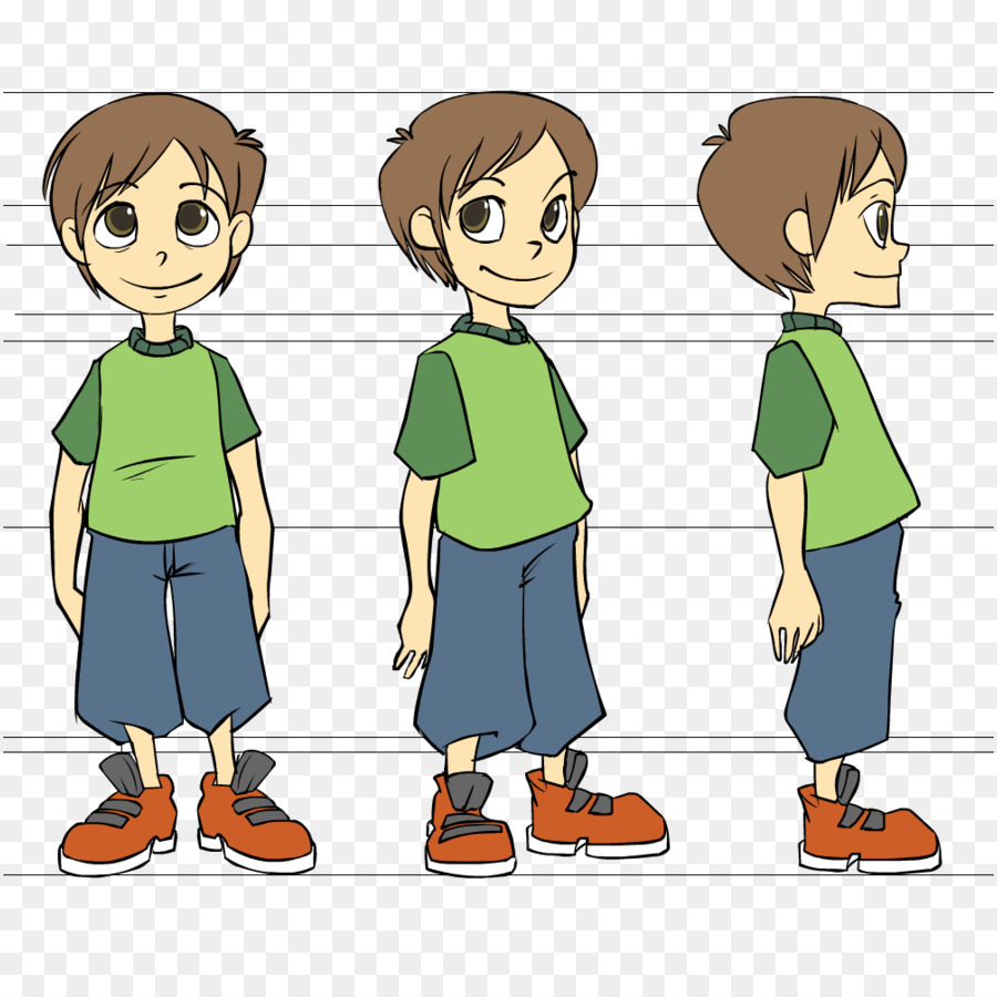 Modello di foglio di Personaggio dei cartoni animati Animazione Blueprint - personaggio dei cartoni animati