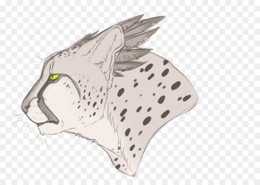 Zeichnung Cheetah Line art Katze Skizze - Gepard