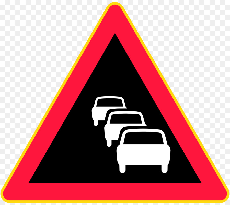 Verkehrsschild Finnland Road Traffic congestion Warning sign - Finnland
