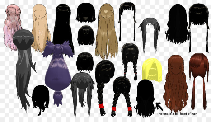 Schwarze Haare, Lange Haare, Computer, Software, Frisur - lange Haare