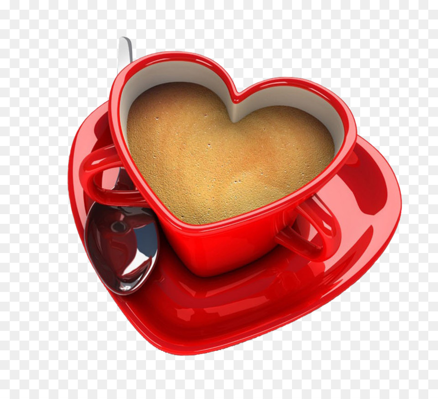 Kaffee Tasse Herz-Liebe-Tasse - Kalter Kaffee