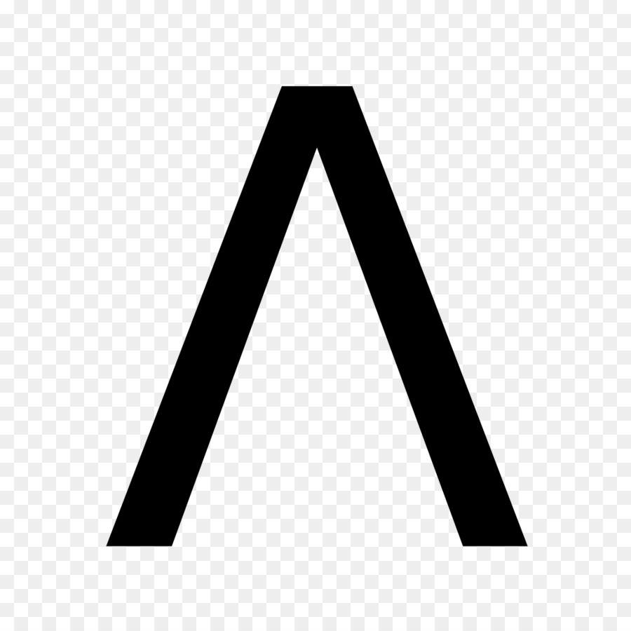 Triangle Monochrom Schwarz und weiß-Logo - Ein Brief