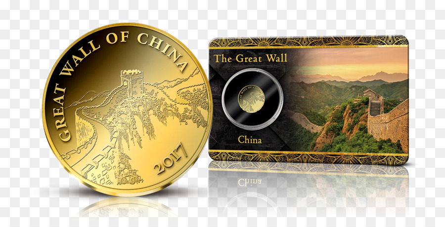 Moneta Oro fermasoldi in Metallo Grande muraglia della Cina - le sette meraviglie