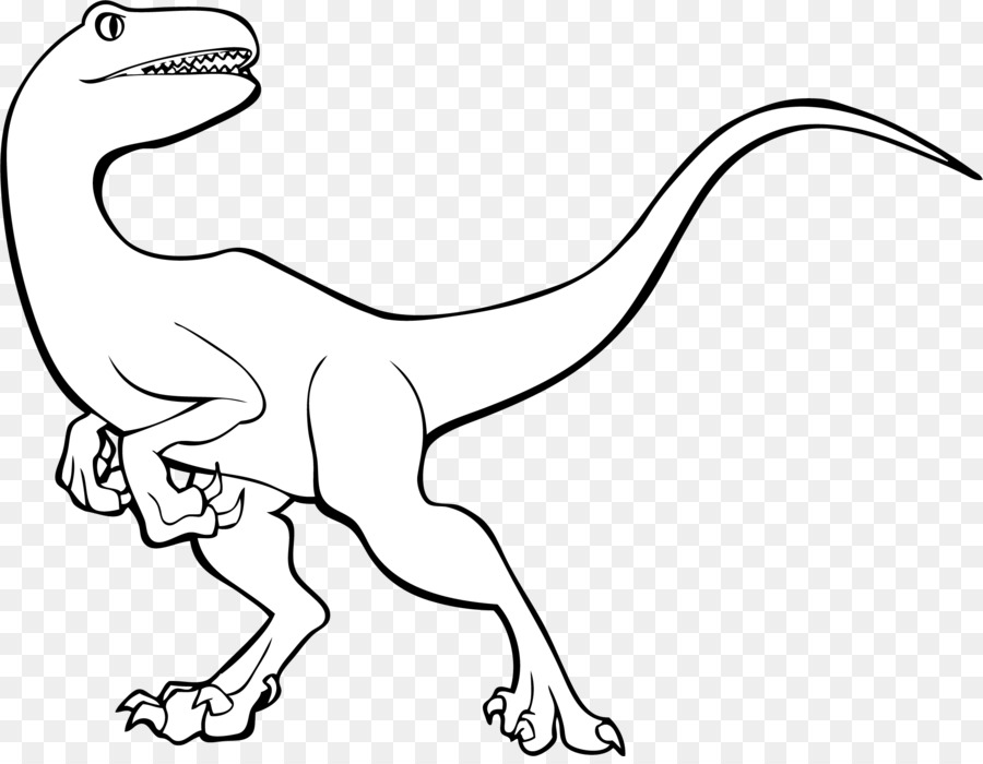Tyrannosaurus Velociraptor Linie Kunst-Dinosaurier-Triceratops - Dinosaurier Vektor