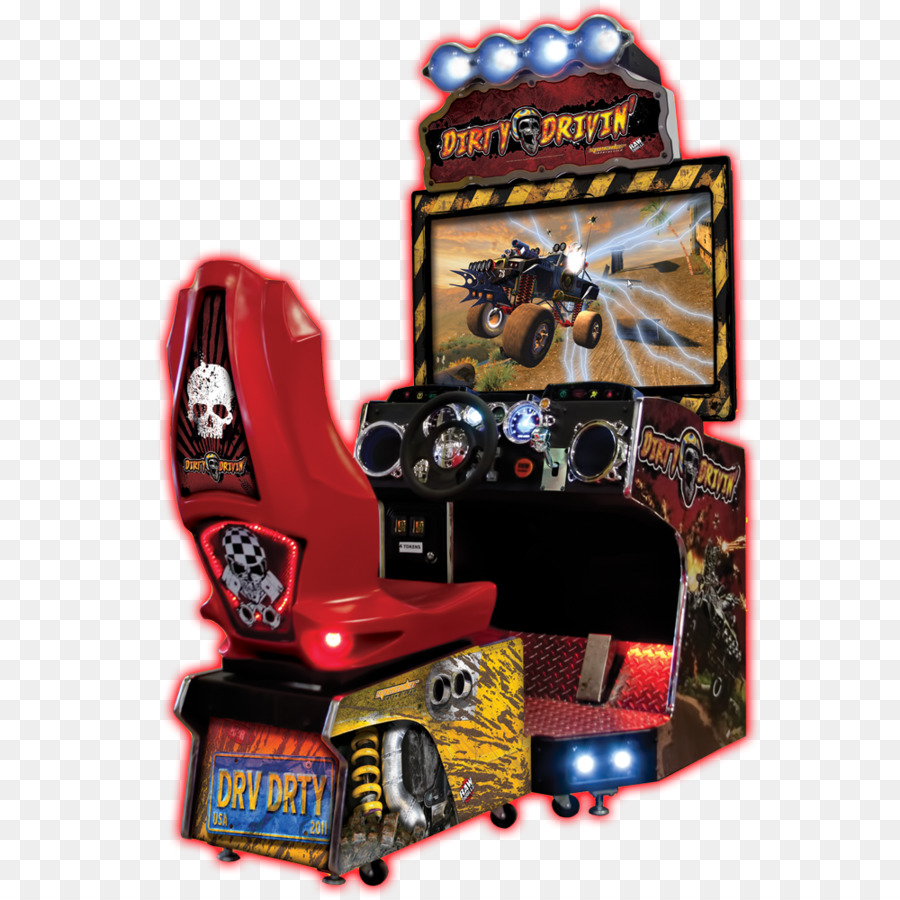 Sporco Drivin' gioco Arcade gioco di Corse Raw Thrills - Jurassic World