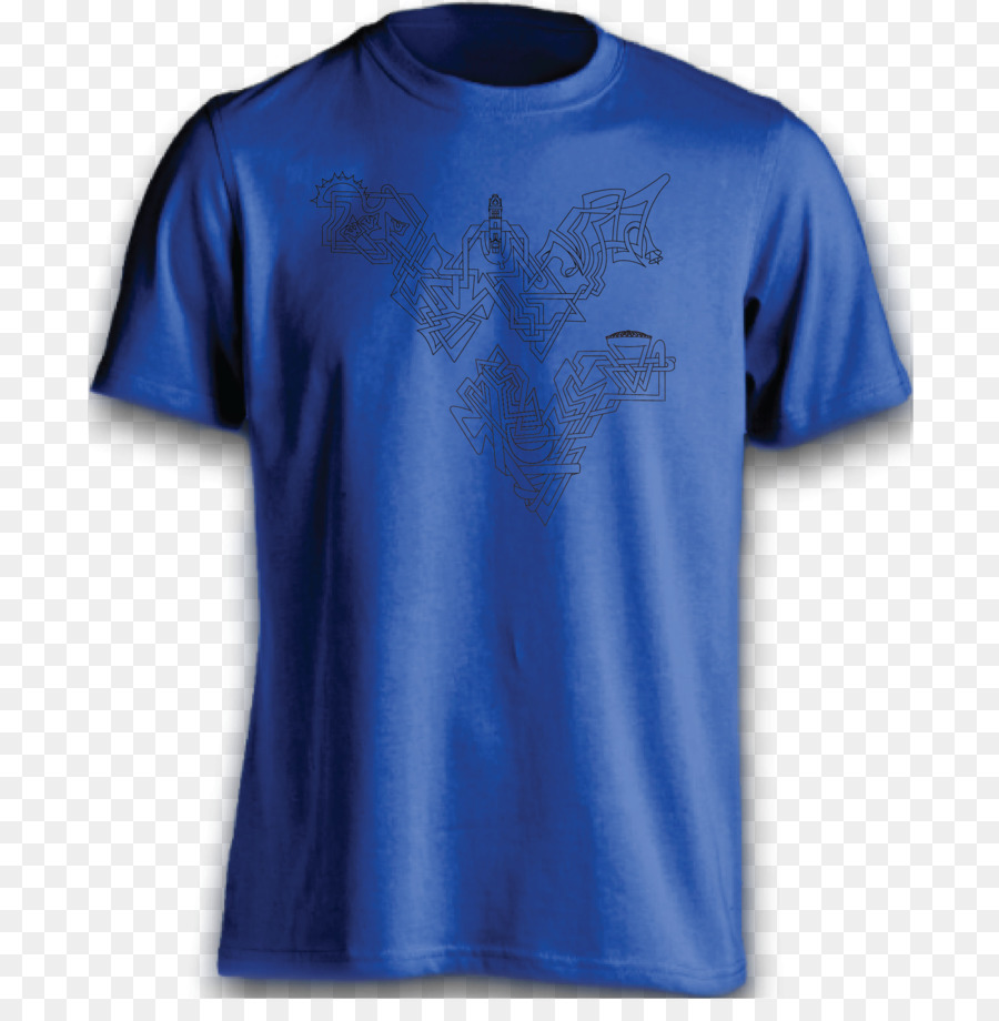 T-shirt Royal-blau Ärmel - T Shirt