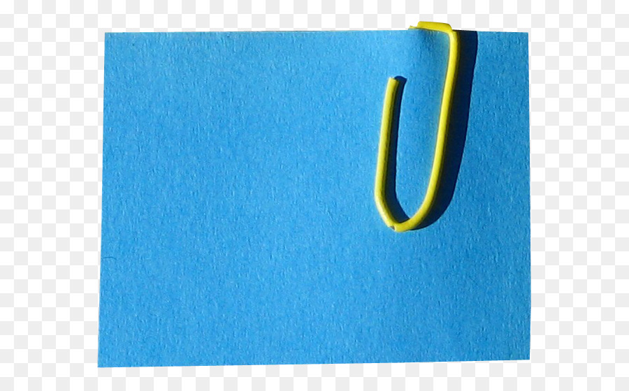 Post-it note Papier-clip Buchstabe Blau - post it