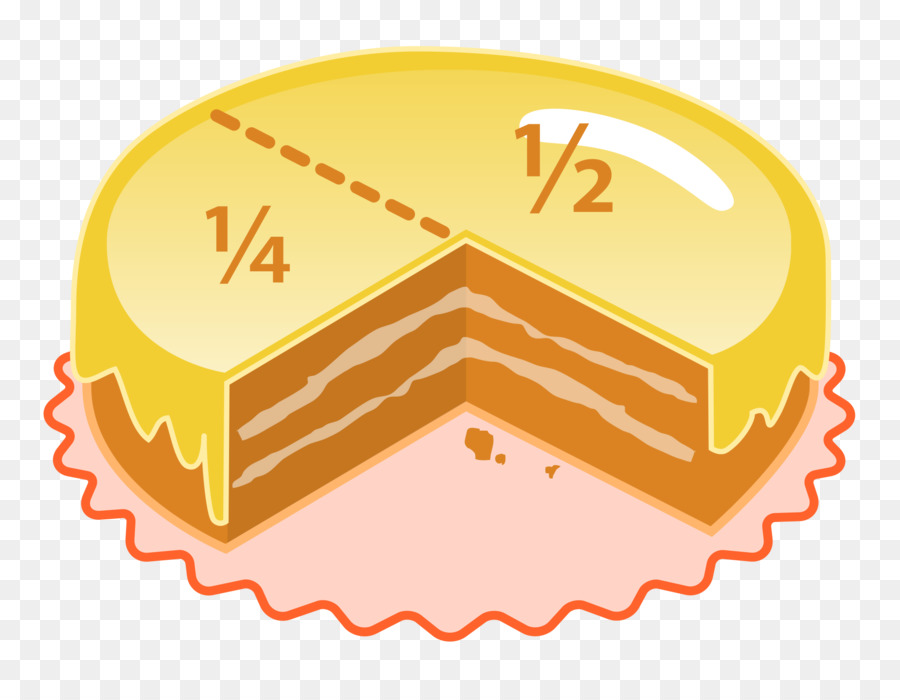 Frazione Grafico a torta di Compleanno Arcobaleno cookie - geometria