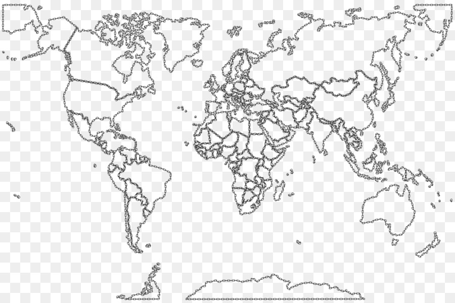 Libro da colorare mappa del Mondo mappa Vuota - mappa del mondo