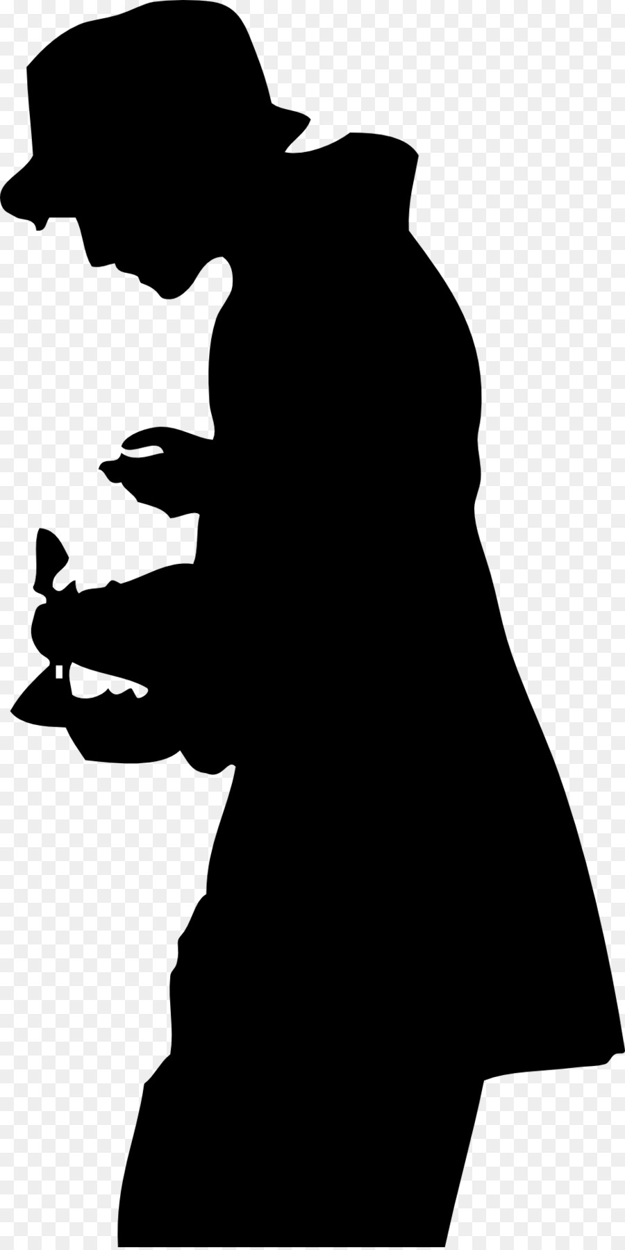 Silhouette - Top Hat Cartoon - CleanPNG / KissPNG