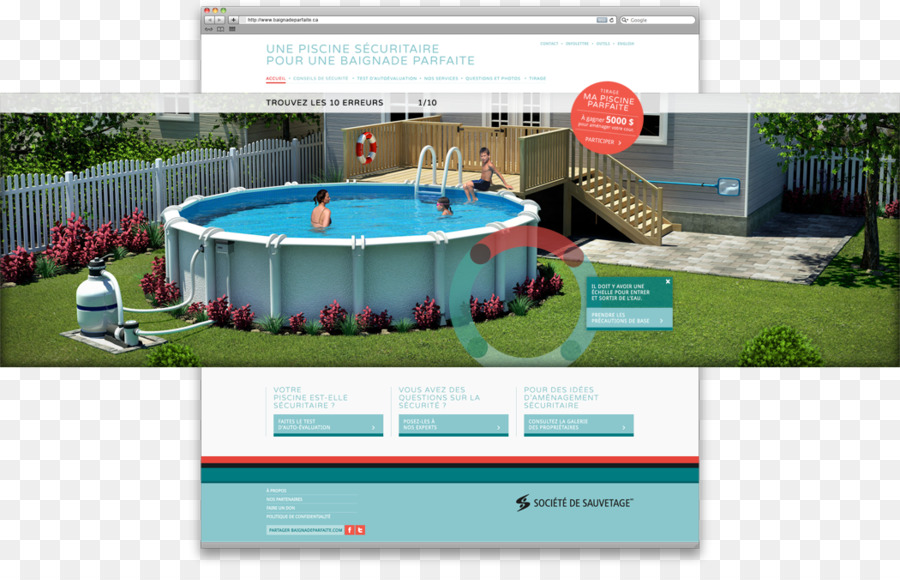 Pubblicità piscina, centro Ricreativo Ricreative - portafoglio