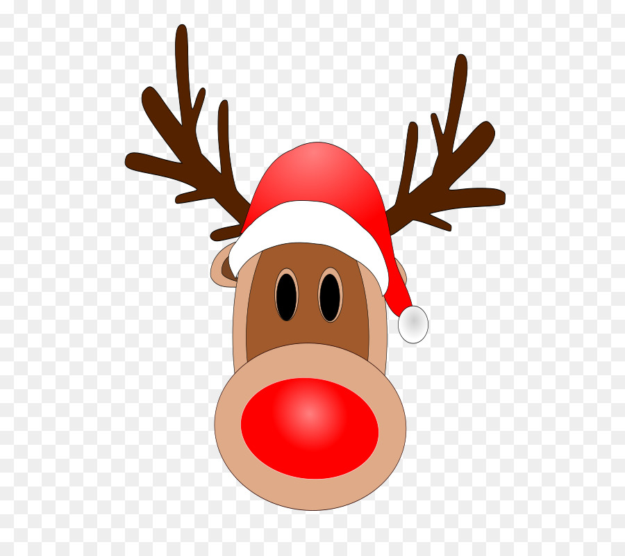 La renna Rudolph, Babbo Natale Candy cane Clip art - corna