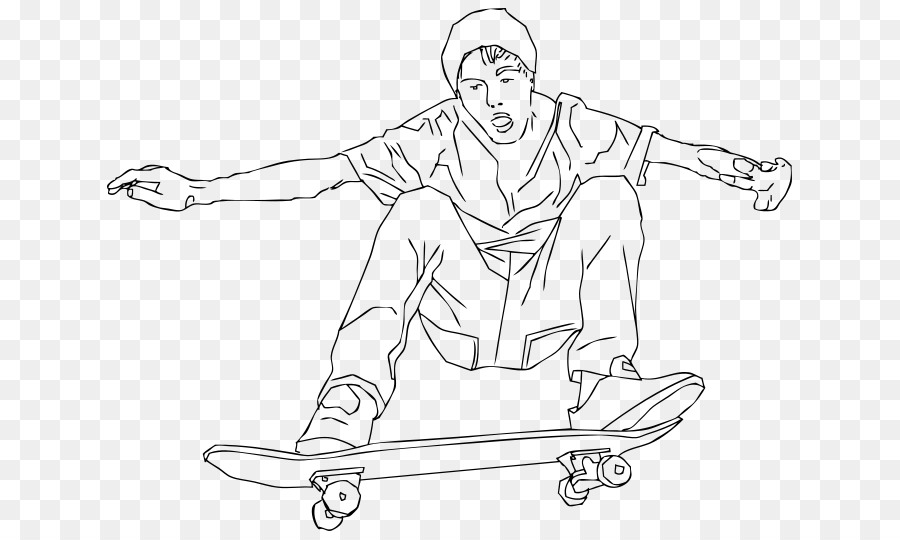 Ollie Skateboard Clip art - skateboard