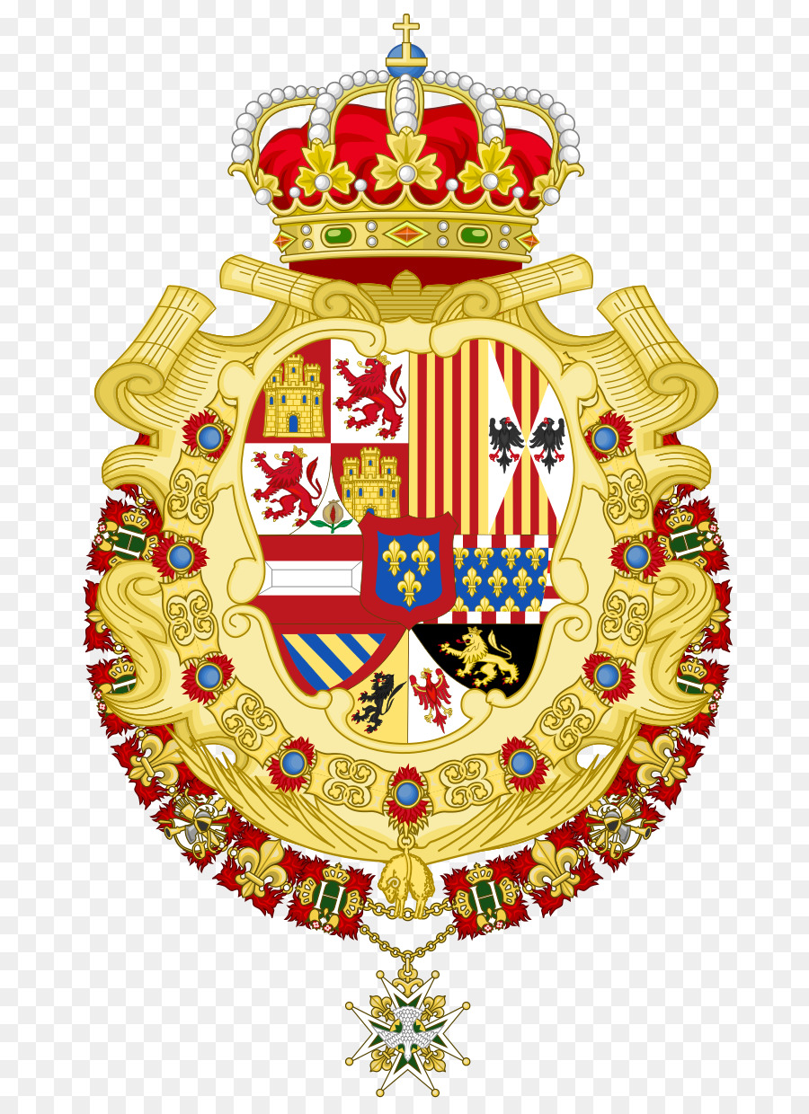 Stemma di Spagna Stemma del Principe delle Asturie Ordine del toson d'Oro - Ottomano