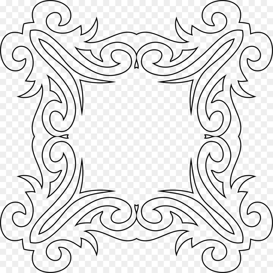 Cornici Decorative arts Clip art - cornice bianca
