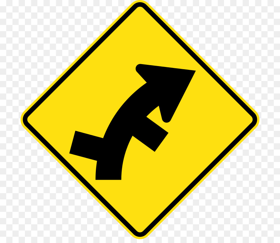Cartello di avvertimento di Traffico Stradale segno Curva - Australia