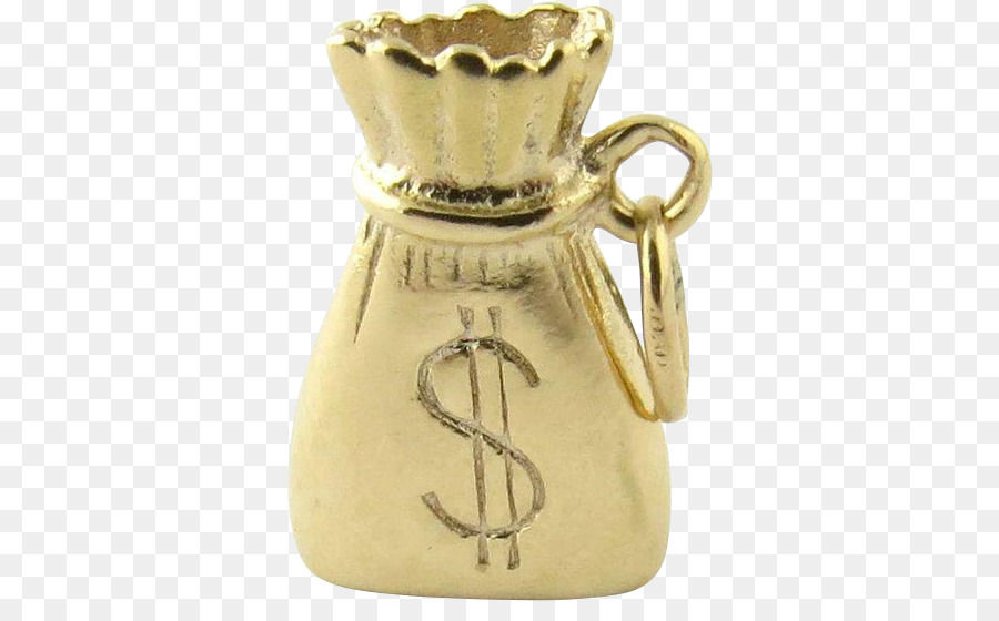 Braccialetto di fascino d'Oro del Denaro borsa fascino - sacchetto di denaro