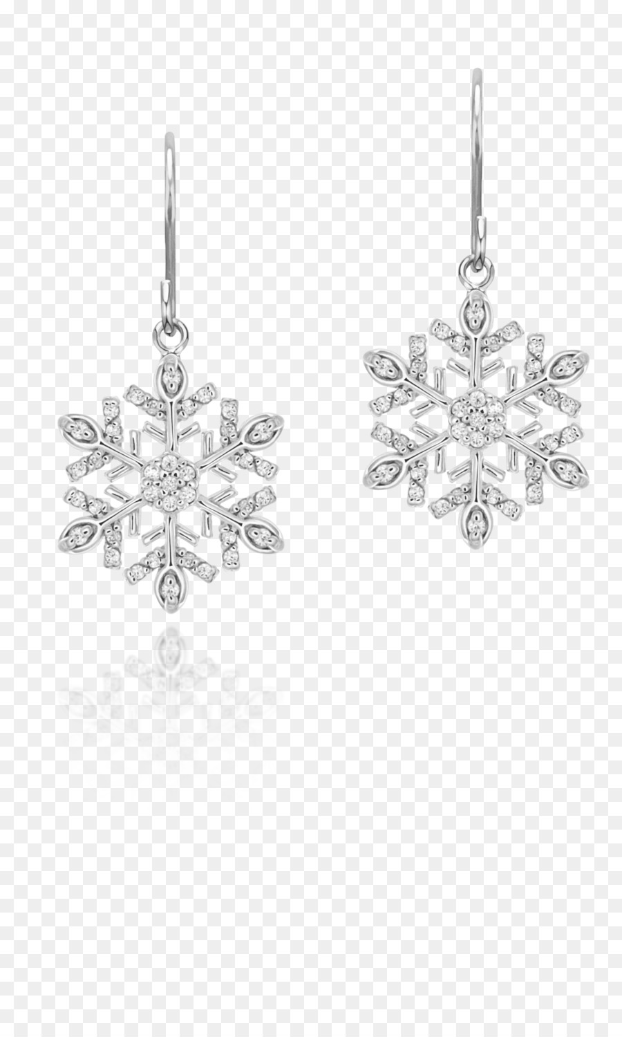 Ohrring-Schmuck-Bekleidung-Accessoires Weihnachten Jeoel - Schneeflocke