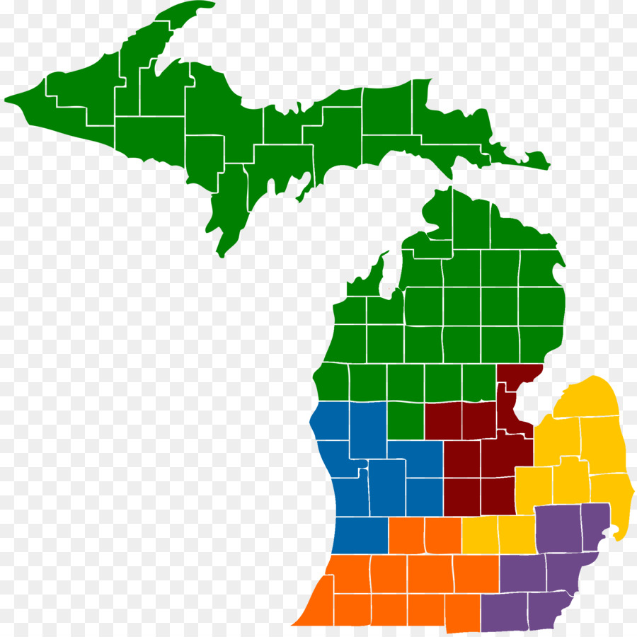 Michigan bản Đồ Clip nghệ thuật - bản đồ