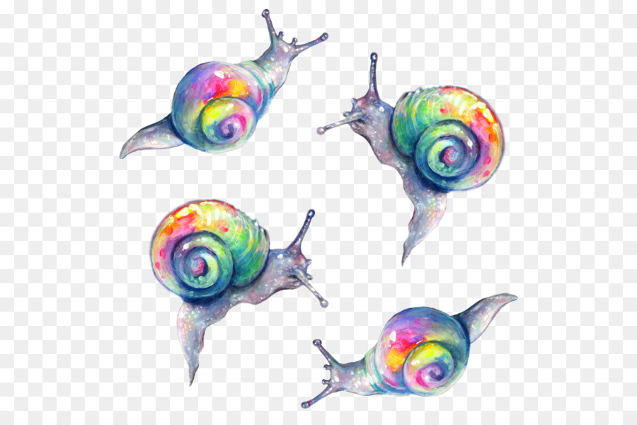 A cute little cartoon snail with two bulging eyes rolled left-up with a  dark rose spiral shell crawling on a dark green leaf vector color drawing  or Stock Vector Image & Art -