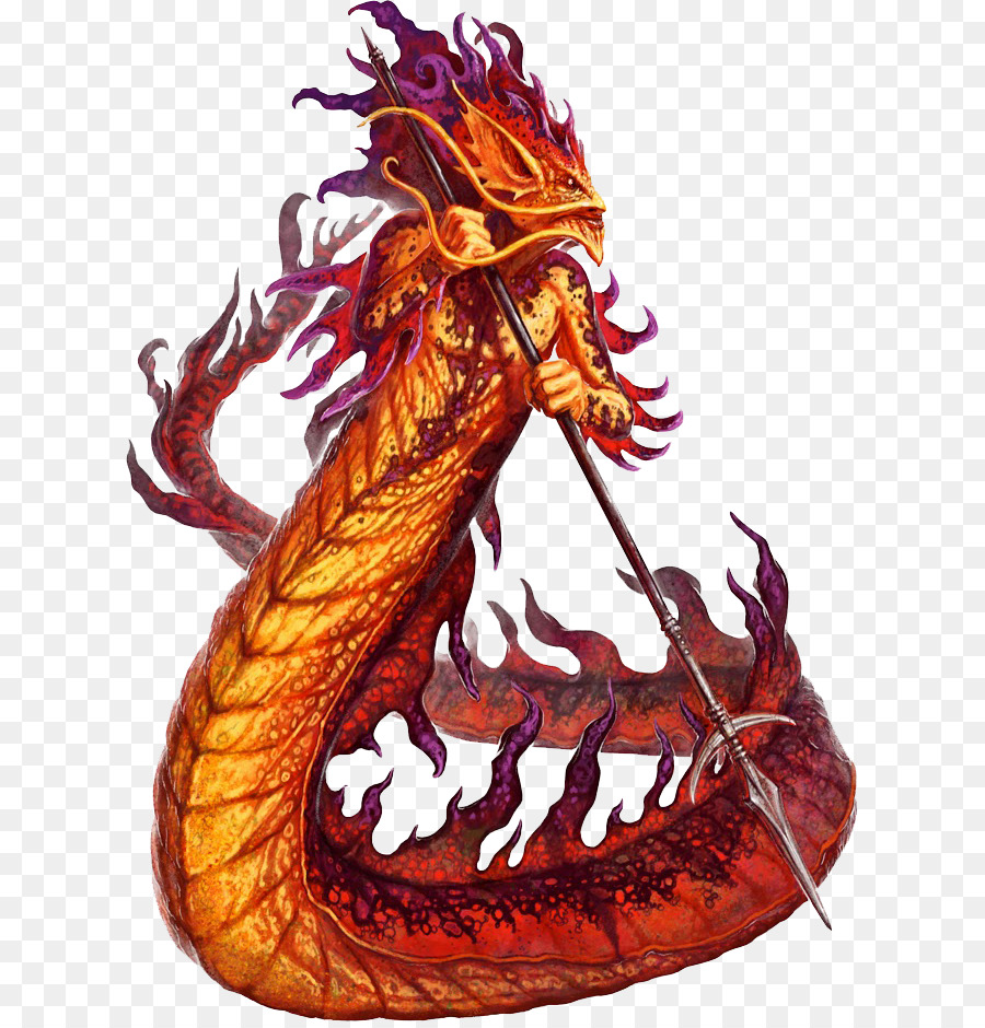 Salamandre nel folklore e leggenda di Dungeons & Dragons Elemental Monster Manual - Salamandra
