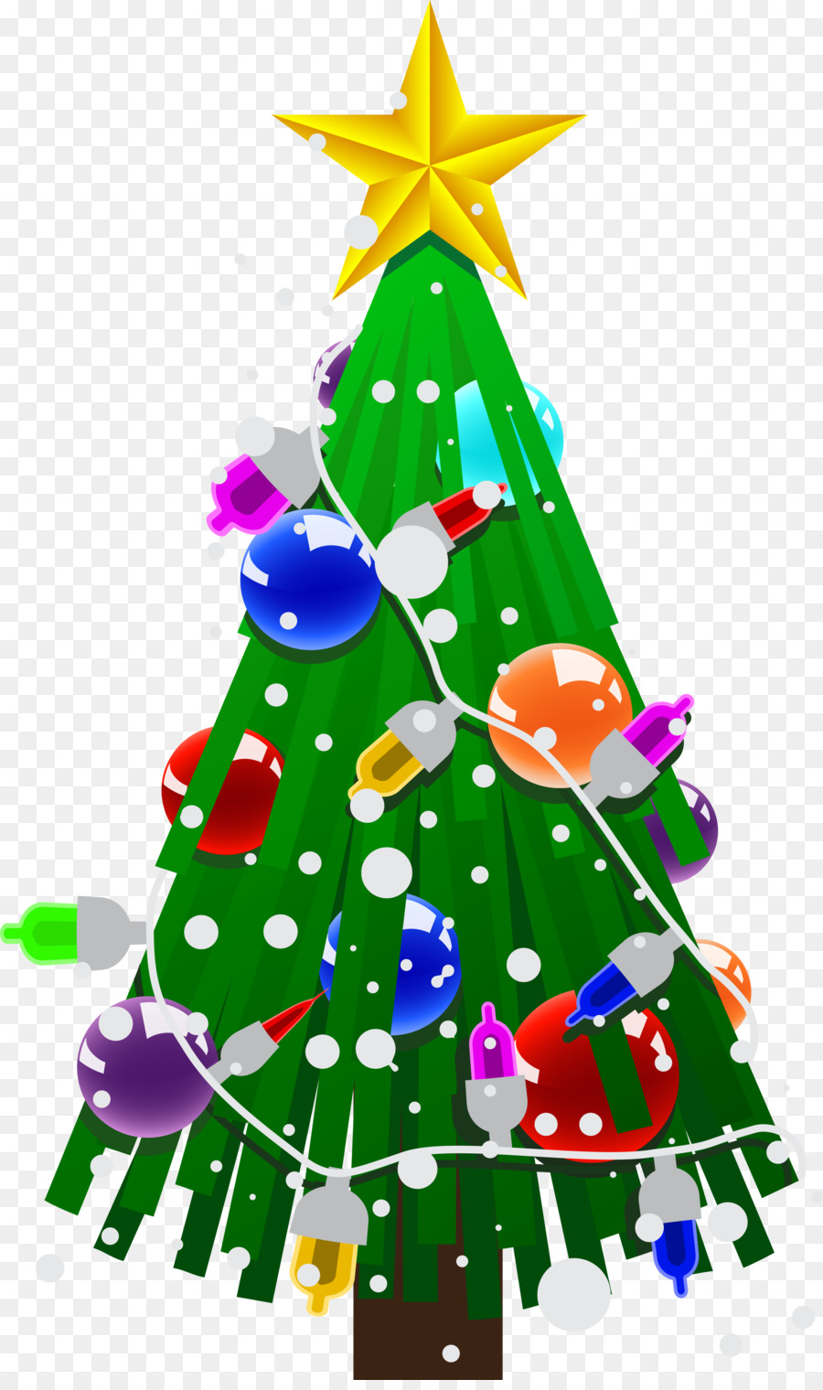 Babbo Natale, albero di Natale, regalo di Natale - albero di natale