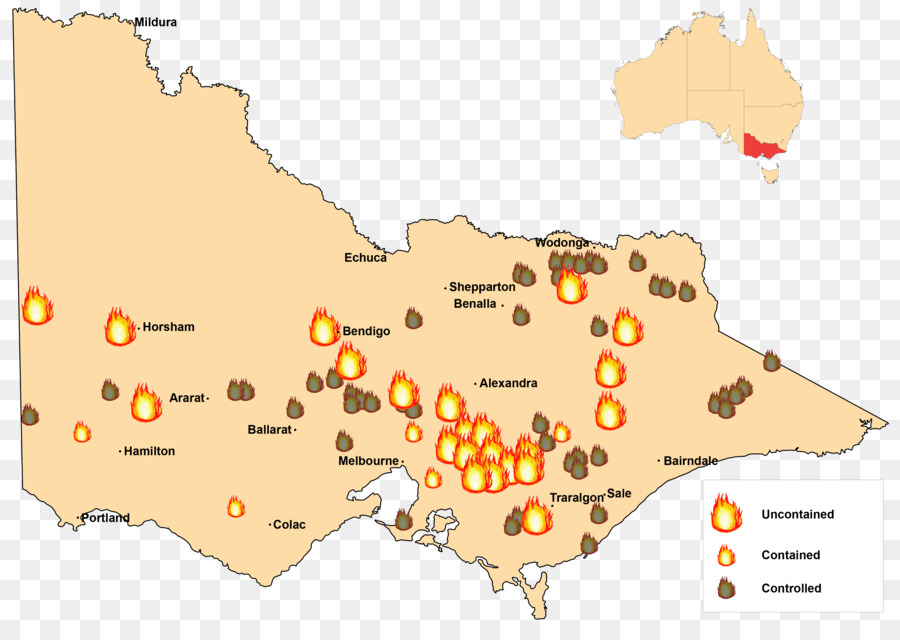 Thứ cháy rừng cháy Rừng ở Victoria Kinglake 2013 New South Wales cháy rừng cháy Rừng tại Úc - bản đồ