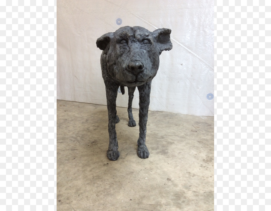 Skulptur Statue Hund Schnauze Metall - Hyäne