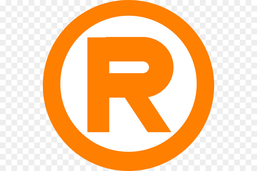 Registered trademark symbol, Trademark classification Clip-art - registrieren button