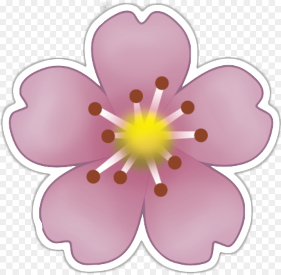 Emoji-Aufkleber-Rosa Blumen Clip art - errötend emoji