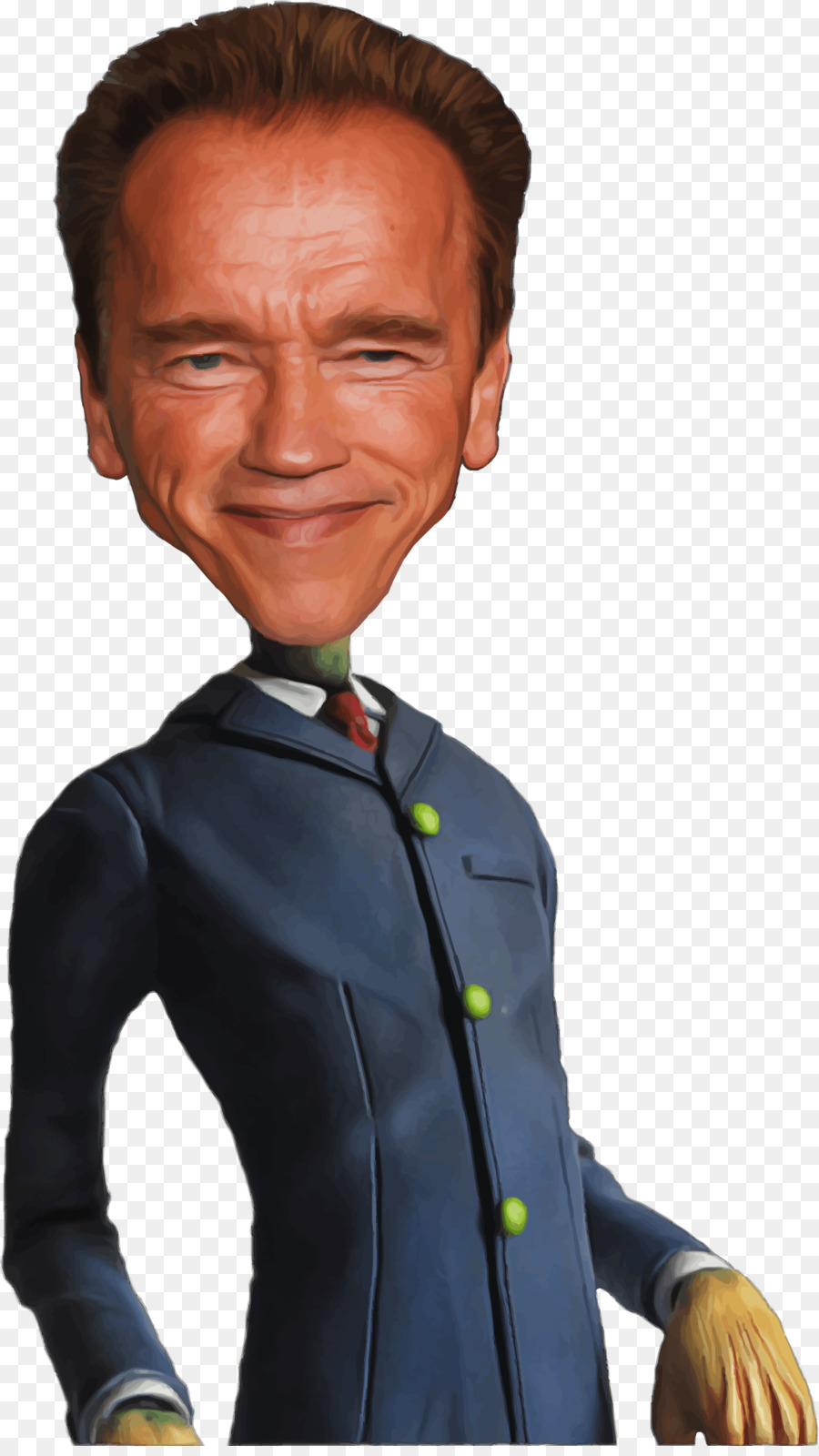 Arnold Schwarzenegger Caricature Promi - Lincoln
