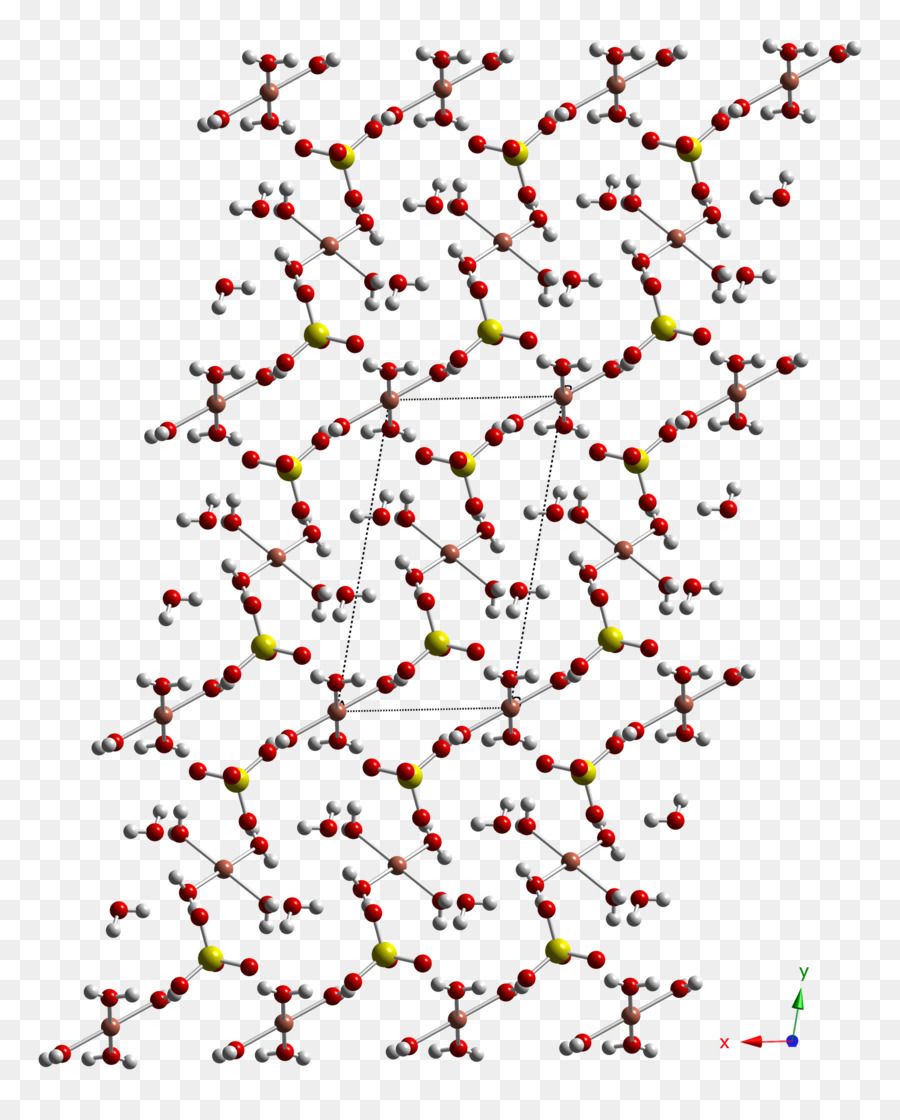 Kupfer(II)   Sulfat Crystal Struktur - Kristallkugel