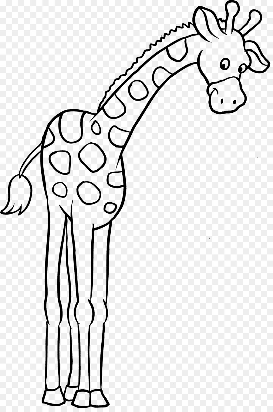 Malbuch, Kind clipart - Giraffe