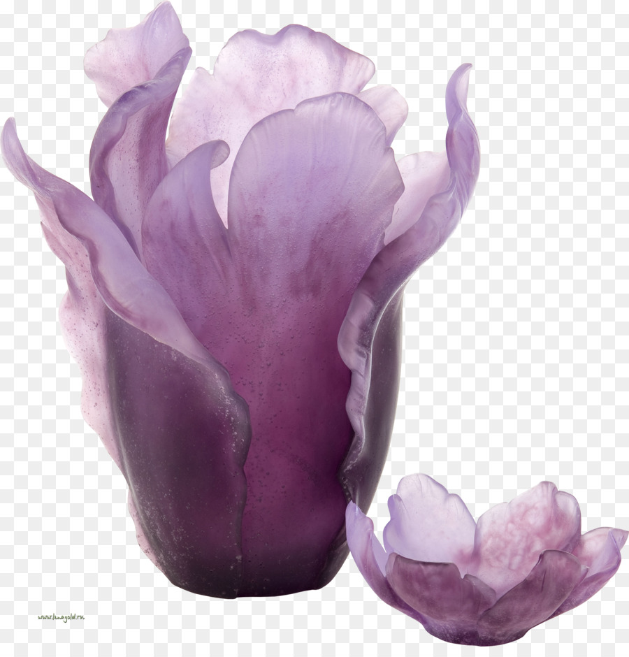 Vase Violett Lila Glas Daum - Vase