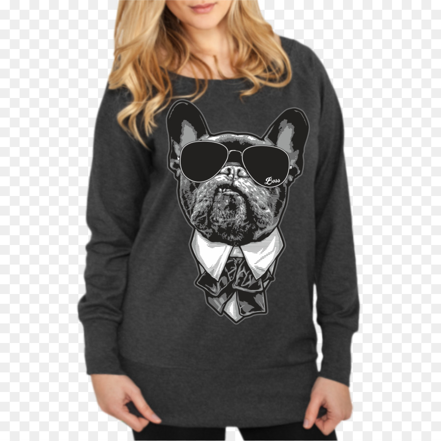 T-shirt French Bulldog Hoodie Pullover Kleidung - französische Bulldogge