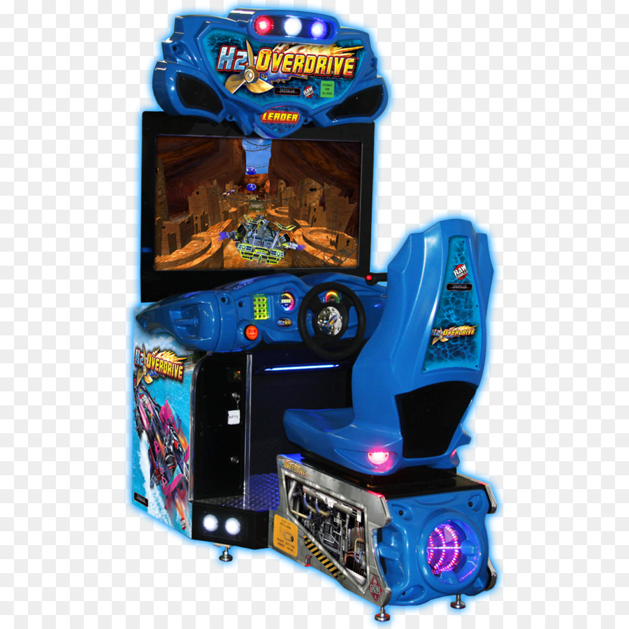 H2Overdrive Hydro Thunder Dirty Drivin' Arcade-game Racing video game - Pac Man