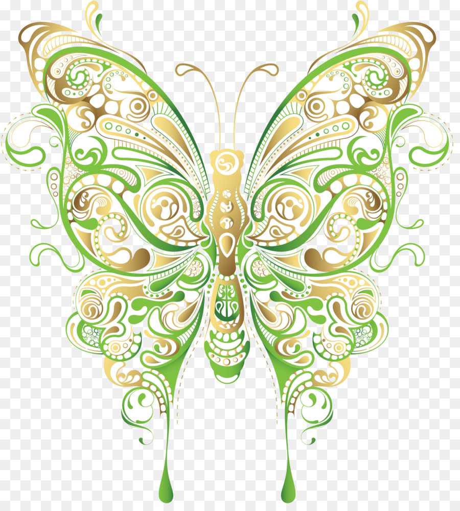 Butterfly Liner Art - MasterBundles