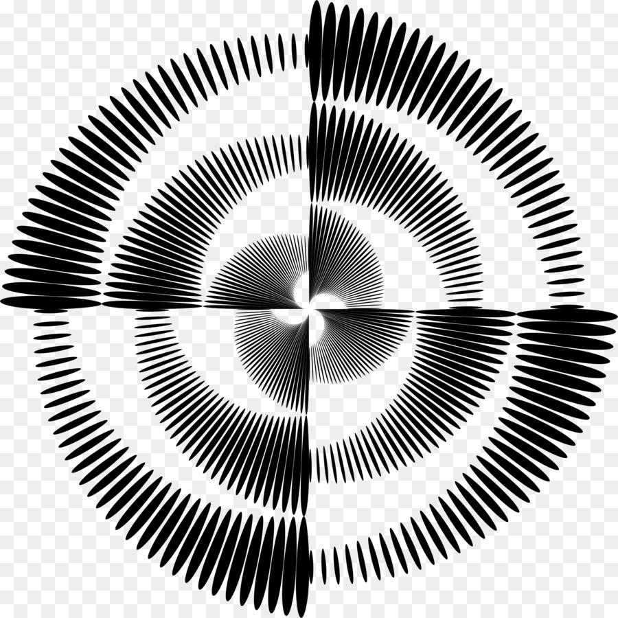 Optische illusion Op-art-Optik - Vortex