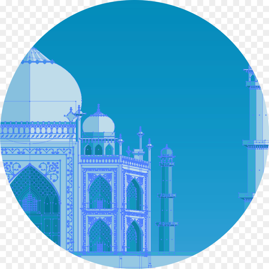Teal Türkis Lila Microsoft Azure Sky plc - Taj Mahal