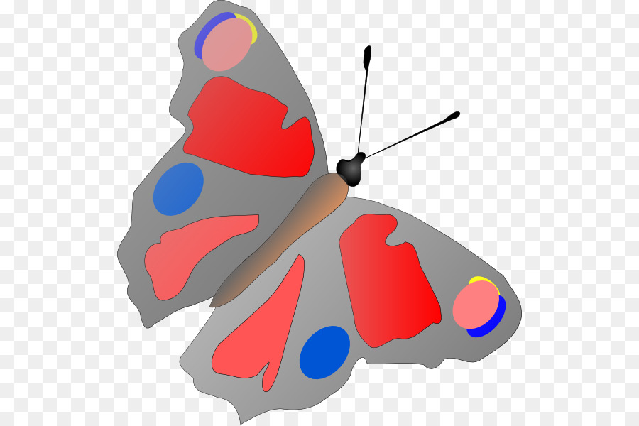 Farfalla Disegno Clip art - rosso farfalla
